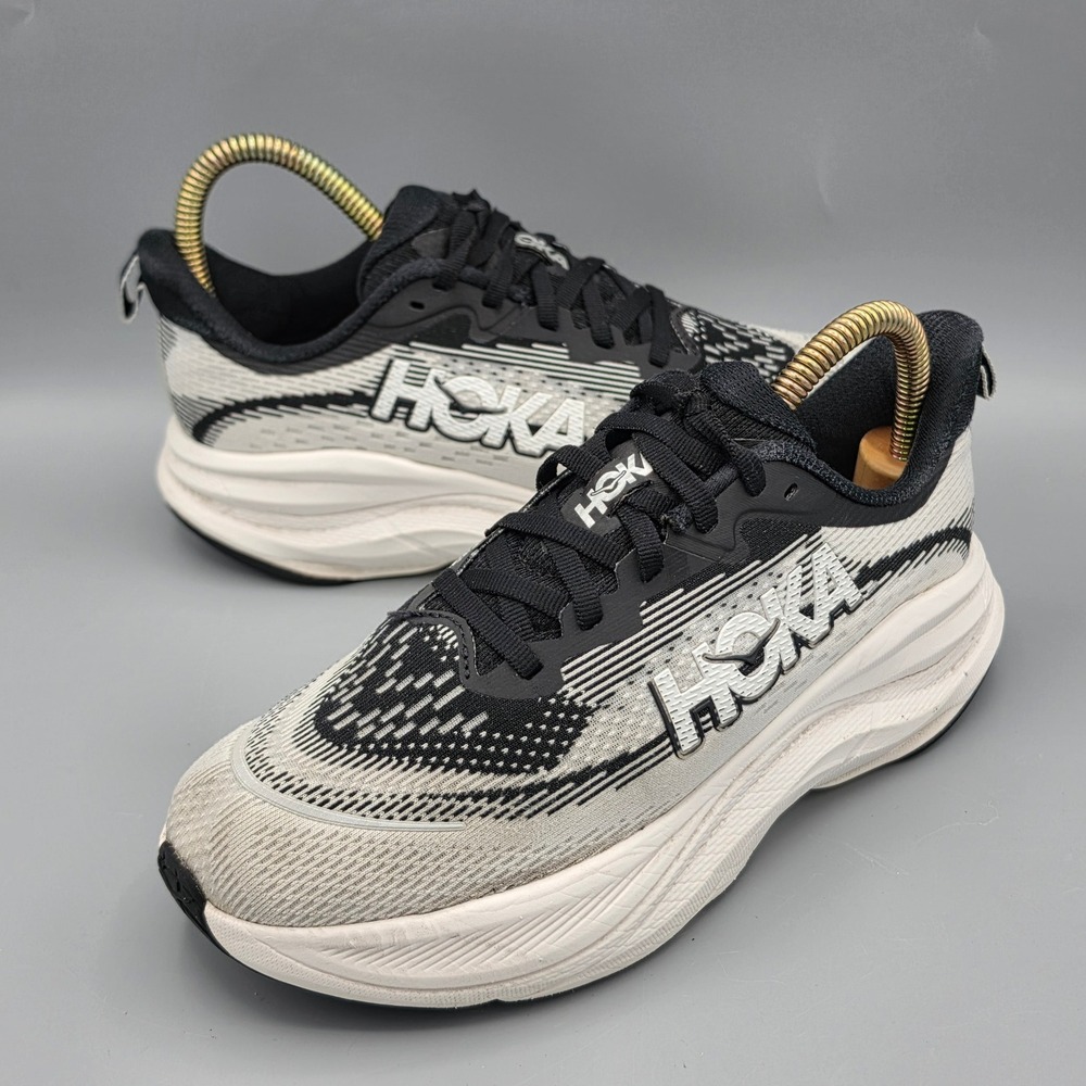 Hoka Running Shoes Women 6D Black White Skyflow Wide 1155118 Sneakers Athletic